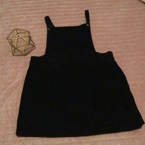 Women’s black overall dress